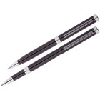 Набор Delucci шариковая ручка 1.0 мм + ручка-роллер 0.6 мм, синие чернила, в подарочной упаковке - Фото 2