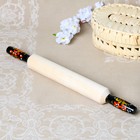 Скалка деревянная с ручками, 42×5 см, хохлома, МИКС - Фото 1