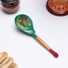 Ложка деревянная «Зеленушка», столовая, 19×6 см, хохлома, МИКС - Фото 2