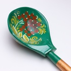 Ложка деревянная «Зеленушка», столовая, 19×6 см, хохлома, МИКС - Фото 4