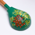 Ложка деревянная «Зеленушка», столовая, 19×6 см, хохлома, МИКС - Фото 5