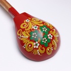 Ложка деревянная «Краснушка», столовая, 19×6 см, хохлома, МИКС - Фото 5