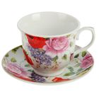 УЦЕНКА Набор чайный 11 пред. "Страстная роза": чайник 1 л, 5 чашек 250 мл, 5 блюдец - Фото 2