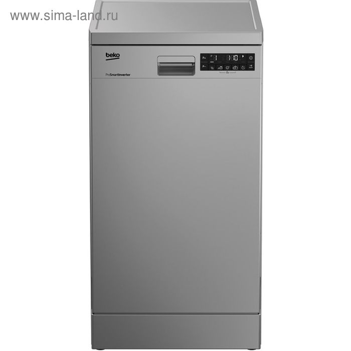 Посудомоечная машина Beko DFS 28020 X, класс А++, 10 комплектов, 8 программ, серая - Фото 1