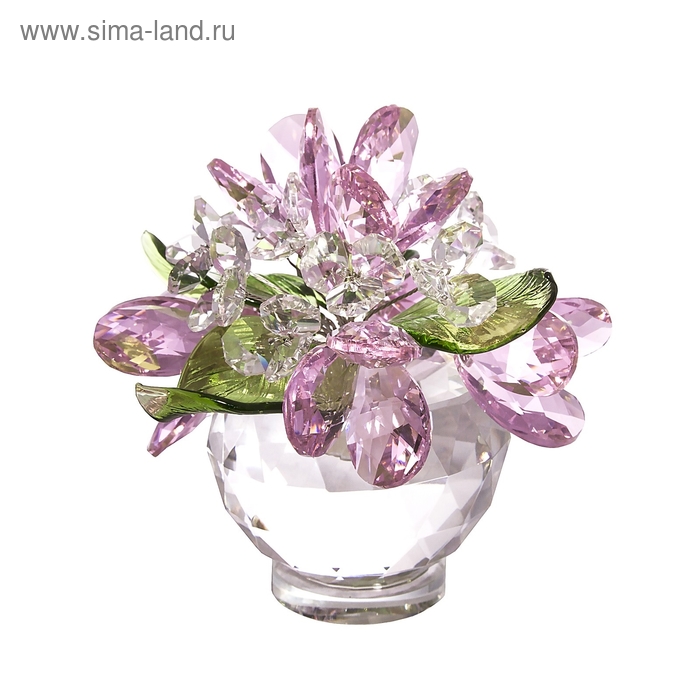 Хрустальные цветы в вазочке №61 ROS - Фото 1