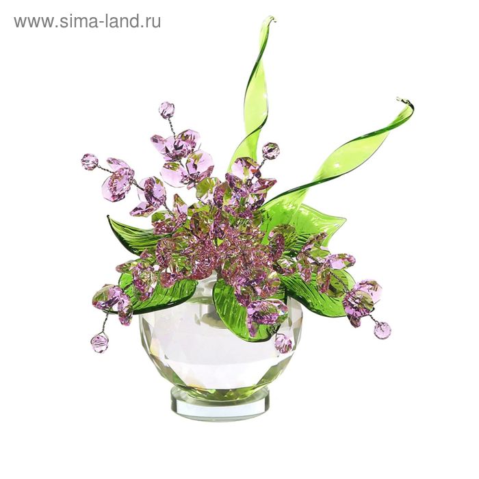 Хрустальные цветы в вазочке №51 ROS - Фото 1