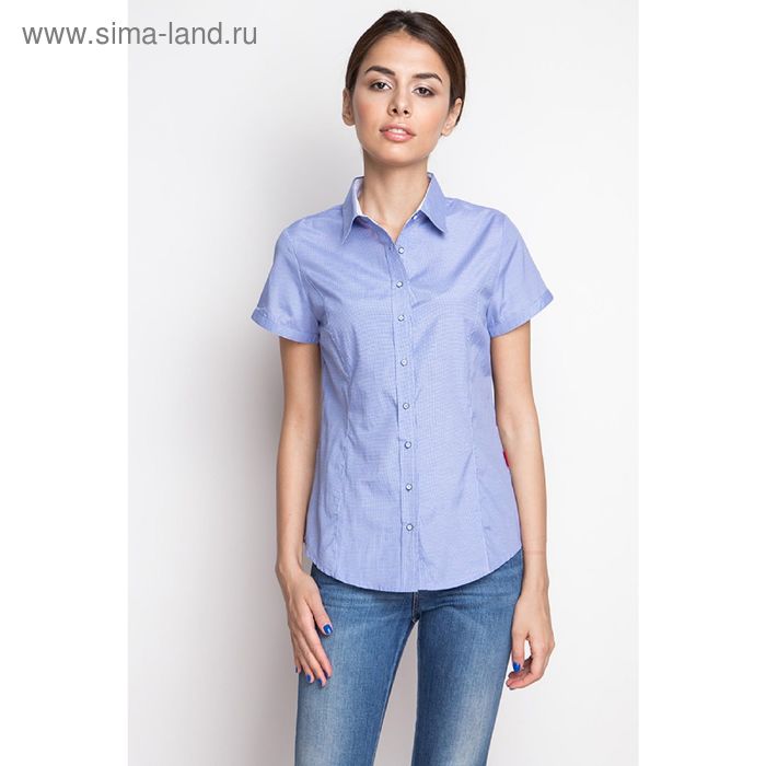 Рубашка женская арт.1075-15207-1, цвет голубой, размер 44, рост 170 - Фото 1