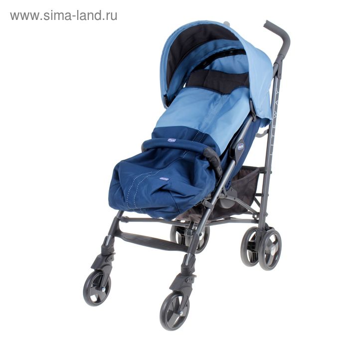 Коляска Chicco Lite Way 2 Top BB, цвет синий - Фото 1