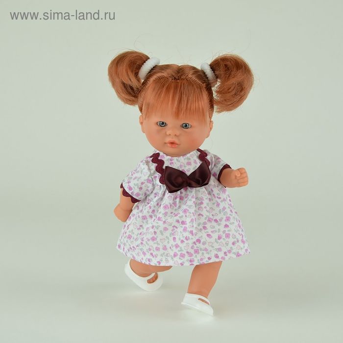 Кукла "Пупсик в платьице с розовым цветочным принтом" - Фото 1