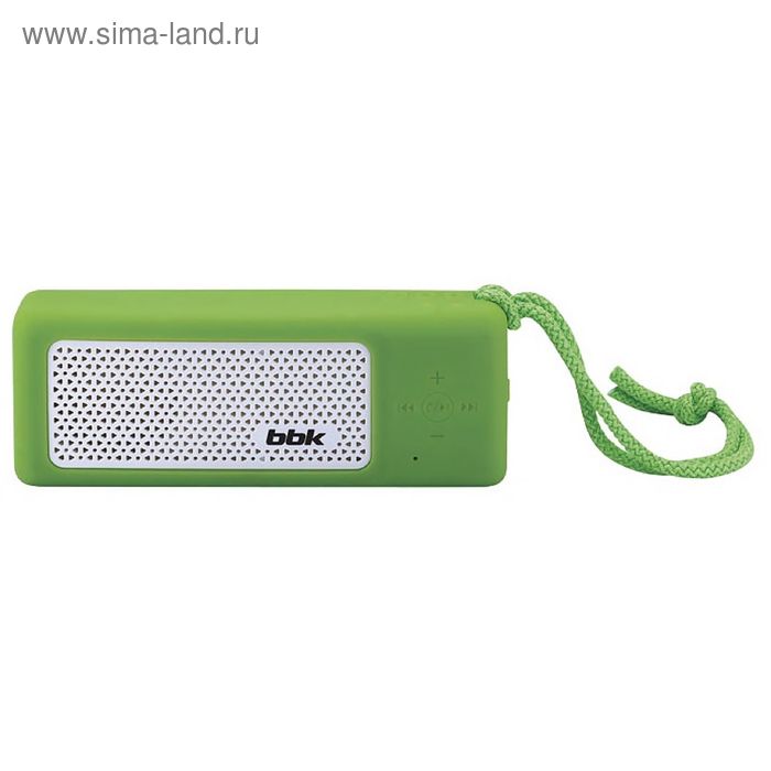 Портативная колонка BBK BTA190, 5Вт, MP3, FM, Bluetooth, Li-Ion 4500 mAh, зелёная - Фото 1
