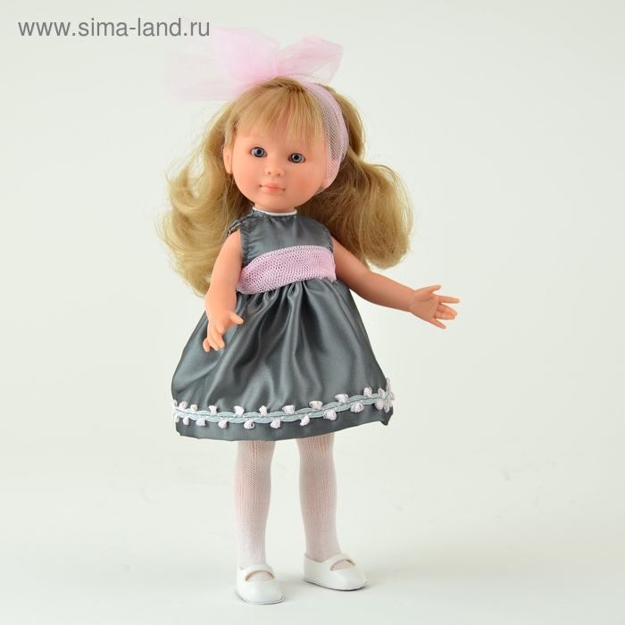 Кукла "Селия" в сером атласном платьице - Фото 1