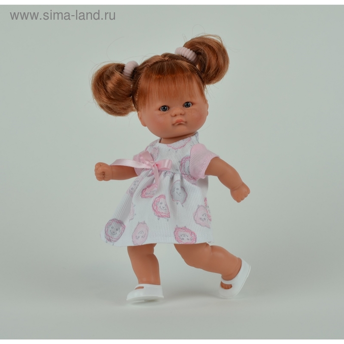 Кукла "Пупсик в бело-розовом платьице с барашками" - Фото 1
