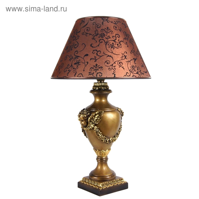 Настольная лампа "Дворцовая 2", коричневый - Фото 1