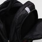 Рюкзак школьный, 3 отдела на молниях, 2 наружных кармана, цвет чёрный/серый - Фото 8
