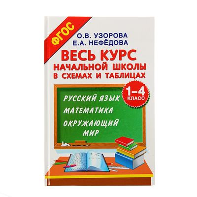 Весь курс начальной школы в схемах и таблицах. 1-4 класс. Русский язык, математика, окружающий мир