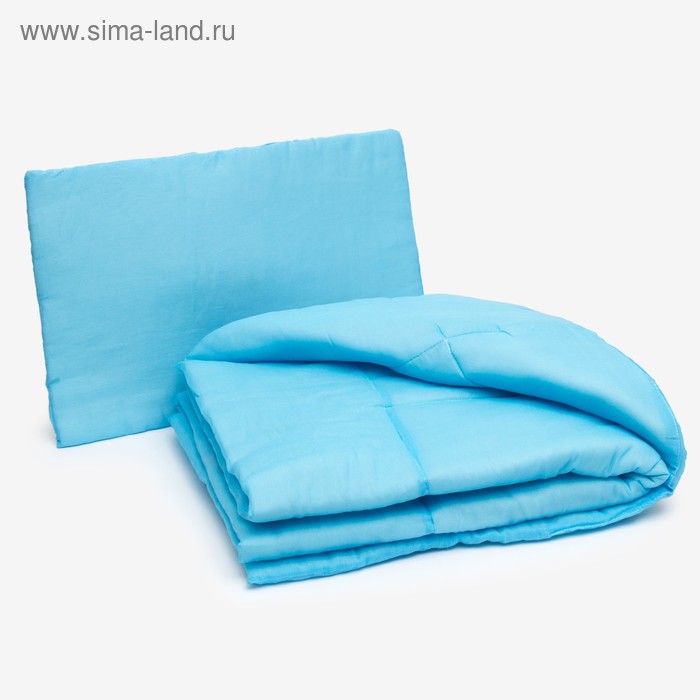 Комплект в кроватку для мальчика одеяло(110*140см) и подушка(40*60см) ситец,синтепон, МИКС - Фото 1