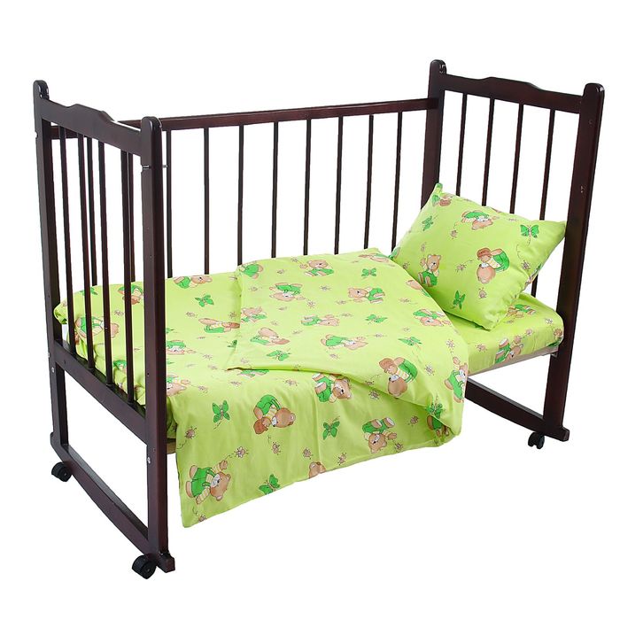 Комплект в кроватку для мальчика одеяло(110*140см) с подушкой(40*60 см) бязь,синтепон, МИКС - фото 1884745621