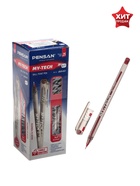 Ручка шариковая масляная Pensan My-Tech, узел-игла 0.7 мм, чернила красные - Фото 1