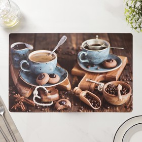 Салфетка сервировочная на стол «Кофе», ПВХ, 26×41 см