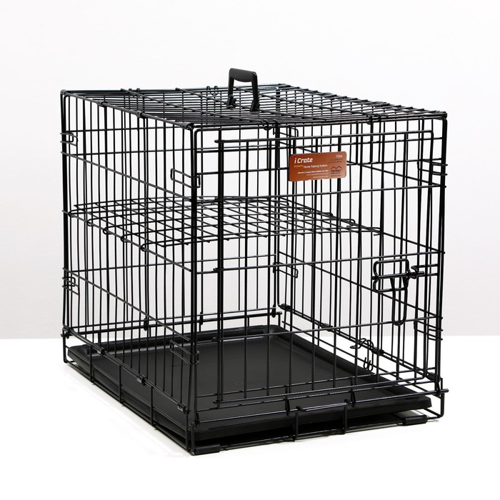 Клетка Midwest iCrate с одной дверью, 61 х 46 х 48 см, черная - Фото 1