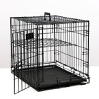 Клетка Midwest iCrate с одной дверью, 61 х 46 х 48 см, черная - Фото 2