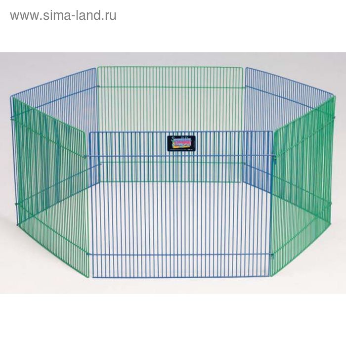 Вольер Midwest для грызунов, 6 панелей, 48×38h см, цветной - Фото 1