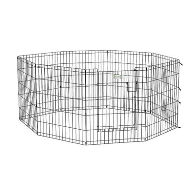 Вольер Midwest Life Stages с дверью, 8 панелей, 61×76 см, чёрный