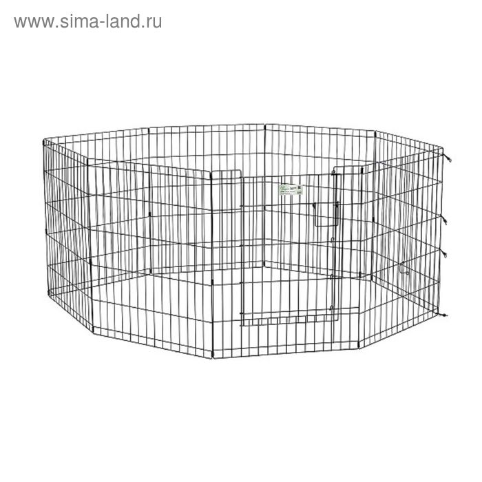 Вольер Midwest Life Stages с дверью, 8 панелей, 61×76 см, чёрный - Фото 1