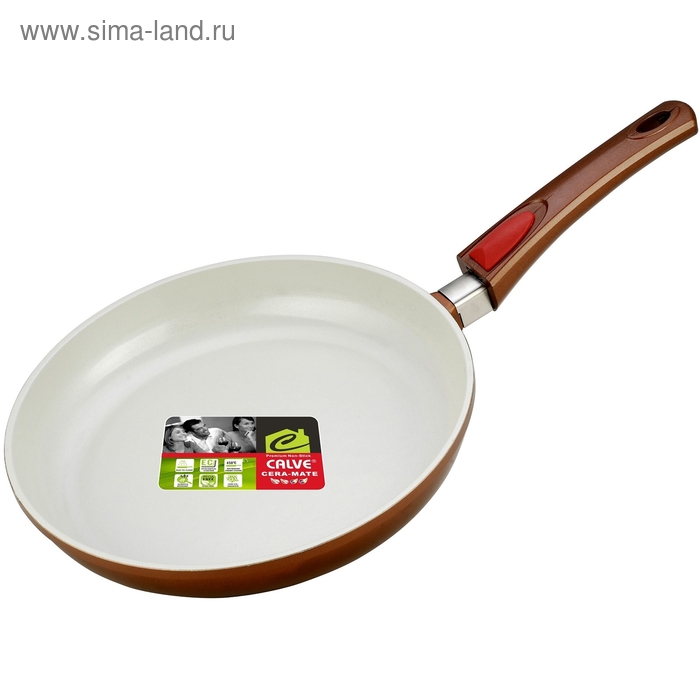 Сковорода d=28 см, без крышки, съемная ручка, с керамическим покрытием - Фото 1