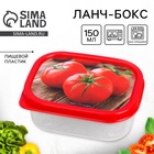 Ланч - бокс прямоугольный «Томаты», 150 мл - Фото 1