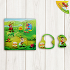 Рамка - вкладыш "На лугу", 6 элементов - Фото 1