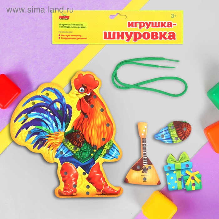 Шнуровка фигурная "Петушок" - Фото 1