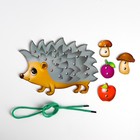 Шнуровка фигурная «Ёжик на ножках» - Фото 2