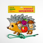 Шнуровка фигурная «Ёжик на ножках» - Фото 3