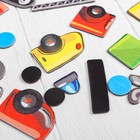 Конструктор магнитный "Транспорт": карточки, маркер, магнитные элементы - Фото 3