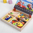 Конструктор магнитный "Транспорт": карточки, маркер, магнитные элементы - Фото 5