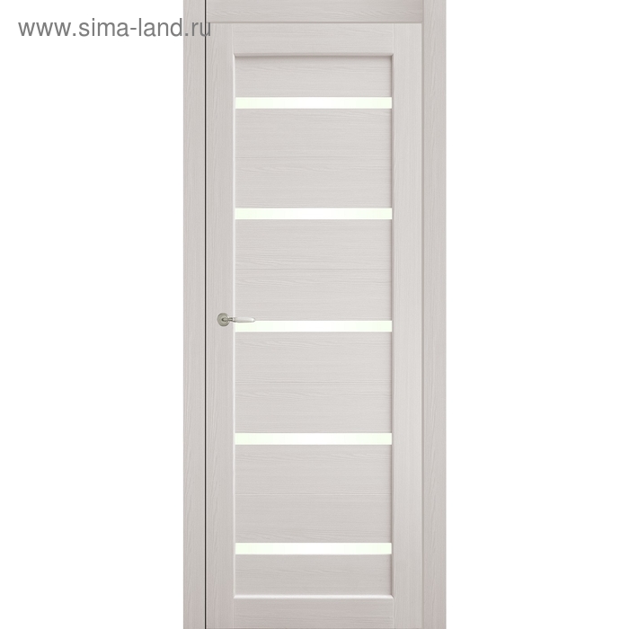 Дверное полотно остекленное Аврора Дуб перламутр 2000х700 - Фото 1