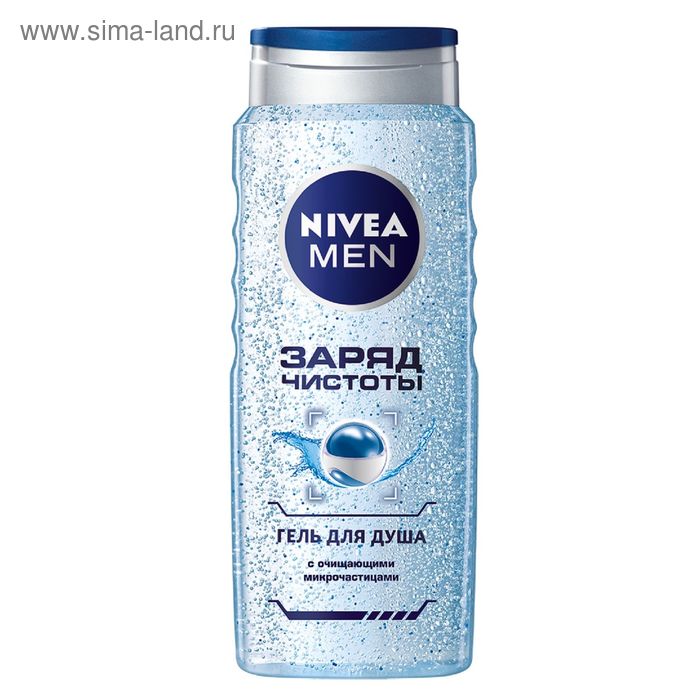 Гель для душа Nivea Men «Заряд чистоты», 500 мл - Фото 1