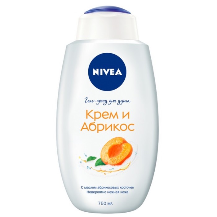 Гель для душа Nivea «Крем Абрикос», 750 мл - Фото 1