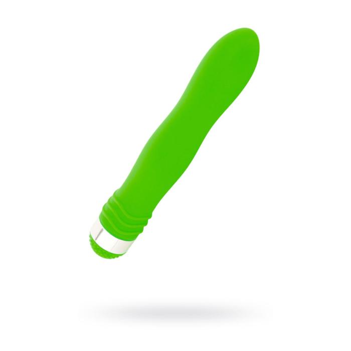 Вибратор водонепроницаемый Sexus Funny Five, 18 см, зелёный - Фото 1