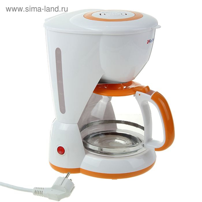 Кофеварка электрическая Redber СMC-936, 920 Вт, 1.3 л, оранжевая - Фото 1