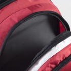 Рюкзак молодёжный, 2 отдела на молниях, 2 наружных кармана, цвет красный - Фото 3