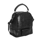 Сумка-рюкзак на молнии, 2 отдела, 1 наружный карман, чёрная - Фото 2