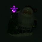 Сувенир световой керамика "Бородатый Дедушка Мороз с ёлкой" 13,5х13х7,5 см - Фото 2