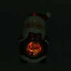 Сувенир световой керамика "Дедушка Мороз с новогодним шариком" 16х10х8,5 см - Фото 2