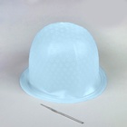 Шапочка для мелирования, с крючком, голубая - Фото 2