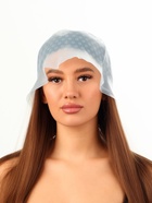 Шапочка для мелирования, с крючком, голубая - Фото 7