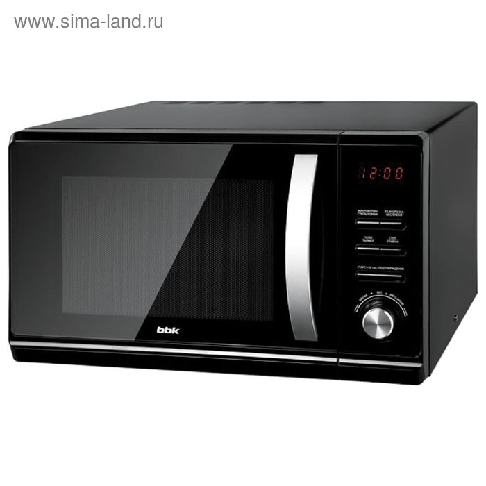 Микроволновая печь BBK 23MWG-851T/B, 23 л, 800 Вт, гриль, черный - Фото 1