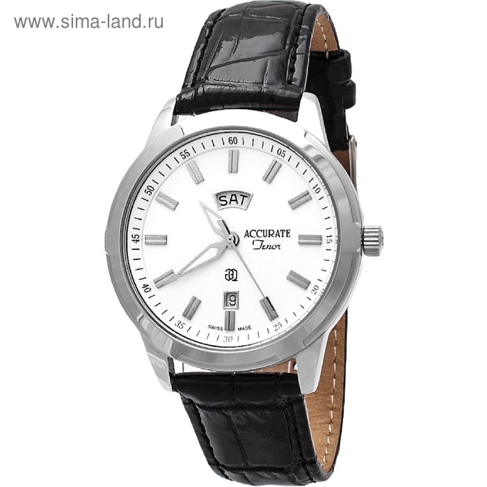 Часы наручные мужские ACCURATE AMQ1687L white - Фото 1