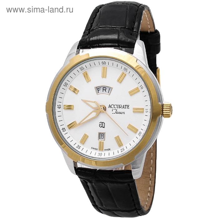 Часы наручные мужские ACCURATE AMQ1688TL white - Фото 1